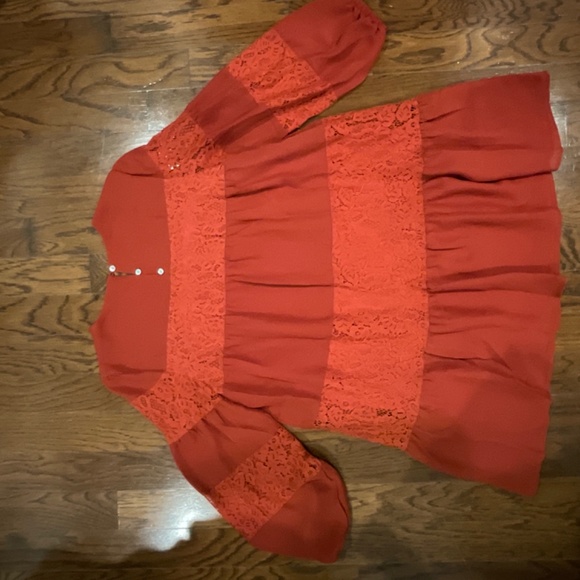 Lace Trim Babydoll Dress - Picture 2 of 2